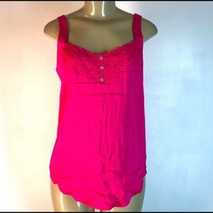 Tribal embroidered tank top